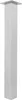 A single aluminum table leg with a mounting plate on top, shown against a white background. Produktbild-Vorschau