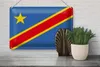 Blechschild Flagge DR Kongo 30x20cm Flag democratic Congo Produktbild-Vorschau 4