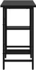 A black shelf unit is shown against a white background. Podgląd zdjęcia produktu