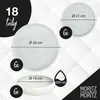 Moritz & Moritz SOLID UNI creme Geschirrset 18 tlg. Produktbild-Vorschau 2
