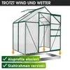 BRAST Gewächshaus Aluminium mit Fundament | 130x190x195cm Produktbild-Vorschau 2