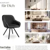 tectake® Drehbarer Armlehnstuhl Snug gepolstert, in Produktbild-Vorschau 6