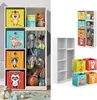 Kinderregal Vicco Marvin Weiß 72 x 143 cm mit 4 Faltboxen Produktbild-Vorschau 2