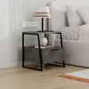 DECORTIE Pal Modern Nachttisch Retro Grau Mehrzweck , 45 x Produktbild-Vorschau 2