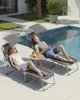 SONGMICS Sonnenliege klappbar, 2er Set, belastbar bis 110 Produktbild-Vorschau 1