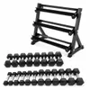 Zestaw hantli PH Fitness Hexa 2,5–25 kg ze stojakiem na Podgląd zdjęcia produktu 1