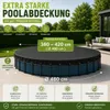 Poolabdeckplane rund schwarz – 200 g/m² Solar Poolabdeckung Produktbild-Vorschau 2