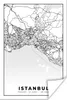MuchoWow® Poster Istanbul - Karte - Stadtplan - Produktbild-Vorschau 1