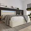 okwish Polstebett 160x200cm Doppelbett mit hydraulischem Produktbild-Vorschau 4