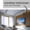 A modern living room with acoustic wall panels and a TV. Produktbild-Vorschau
