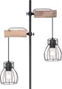 Globo Lighting Stehleuchte Metall schwarz, 2x E27 Produktbild-Vorschau 2