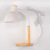 LUMILED Schreibtischlampe E27 Fassung 13W Weiß Holzdetails Produktbild-Vorschau 9