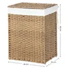 Songmics Wäschekorb Rattan 90L faltbar Natural Produktbild-Vorschau 10