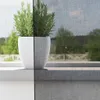 vidaXL Tende in voile con tasche per aste 2 pezzi nero Anteprima dell’immagine prodotto 3