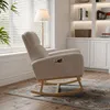 Fauteuil à Bascule, Fauteuil D'allaitement Avec Pieds En Voir les images du produit 9