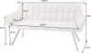 riess-ambiente Esszimmer Sitzbank PAPILLON 165cm champagner Produktbild-Vorschau 7
