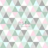 ESTAhome Tapete Dreiecke Mintgrün, Rosa und Grau 53 cm x Produktbild-Vorschau 8