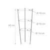 Relaxdays Rankhilfe 4er Set, Metall & Kunststoff, 45 cm Produktbild-Vorschau 4