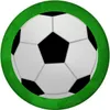 Retro Fußball Magnet rund Produktbild-Vorschau 1