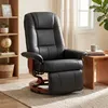 HOMCOM Relaxsessel Fernsehsessel Liegesessel Air-Leder 360° Produktbild-Vorschau 2
