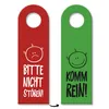 Nicht stören oder Komm rein Türhänger mit Gesichtern in Produktbild-Vorschau 1