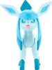A front-facing view of a blue and light blue Glaceon Pokémon figurine against a white background. Anteprima dell’immagine prodotto