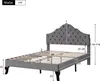 MODFU Polsterbett 90x200cm mit höhenverstellbarem Kopfteil Produktbild-Vorschau 7