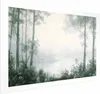 Posterpapier Poster - Forest and Pond in Patinated Green Produktbild-Vorschau 1