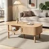 okwish ovaler Couchtisch mit Rollladen und offenen Fächern, Produktbild-Vorschau 8