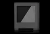 A computer case shown from the side against a black background. Produktbild-Vorschau