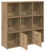 vidaXL Regál Artisan dub 98x29x97,5 cm Materiál na báze Náhľad obrázku produktu 5