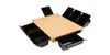 A multi-functional bamboo cutting board with pull-out drawers for food storage. Produktbild-Vorschau