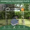 COSTWAY altana ogrodowa z bocznymi półkami i baldachimem, Podgląd zdjęcia produktu 4