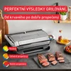 A kitchen counter with a grill, cooked steaks, and ingredients. Produktbild-Vorschau