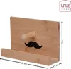 UNUS Brillenständer aus Bambus, Brillenhalter, mit Lippen Produktbild-Vorschau 3