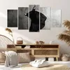 Bild auf Leinwand - Leinwandbild - 5 Teile - Tanz Schwarz Produktbild-Vorschau 7