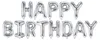 Balon foliowy Happy Birthday 340x35cm srebrny 7188 Podgląd zdjęcia produktu 6