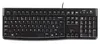 A black Logitech K120 keyboard is shown from a top-down perspective against a white background. Anteprima dell’immagine prodotto