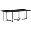13-tlg. Garten-Essgruppe mit Kissen Schwarz Poly Rattan Produktbild-Vorschau 3