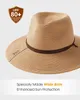 Damen Sonnenhut Khaki– Geflochtener Strandhut – Strohhut Produktbild-Vorschau 5
