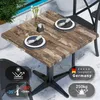 JAMAIKA | Bistro Außen Tischplatte | B:T 70 x 70 cm | Produktbild-Vorschau 1