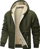 Winterjacke Herren Gefütterte Jacke mit Kapuze Männer Produktbild-Vorschau 1