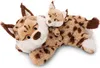 Two plush lynx toys, a mother and child, lying down. Produktbild-Vorschau