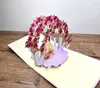 3D Pop-up-Hochzeitskarte mit Rosenblumenbogen und Produktbild-Vorschau 3