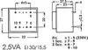 Trasformatore incapsulato 2,5Va 1 X 24 V / 1 X 0,104 A Anteprima dell’immagine prodotto 3