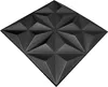 A black, geometric, 3D wall panel with a diamond pattern. Produktbild-Vorschau