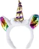 Einhorn-Haarreif und Schwanz für Damen Accessoire bunt - Produktbild-Vorschau 5