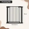 COSTWAY Trapleuning, geen boren nodig, breedte 75-82 cm, Productafbeelding-voorbeeld 3
