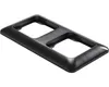 ROTH LANGE 57456 Abdeckrahmen 2-fach Basic schwarzgrau Produktbild-Vorschau 2