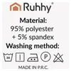 Ruhhy 25992 Elastyczny pokrowiec na krzesło 6 szt., zielony Podgląd zdjęcia produktu 6